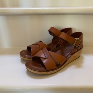Kork-ease Myrna brown leather sandals